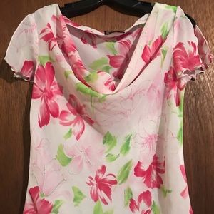 Madison & Co Floral Print Blouse